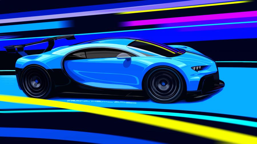 Эскиз Bugatti Chiron Pur Sport 2020 года  (фото 39 из 44)